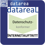 Logo datarea datareal datenschutzkonformer Internetauftritt